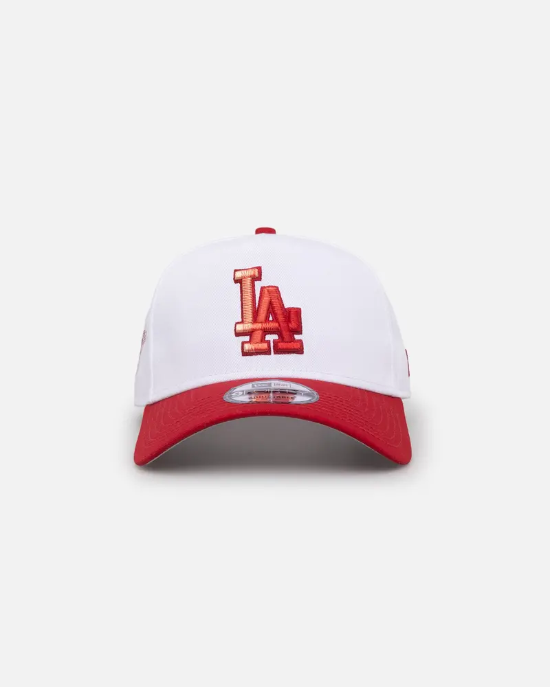 New Era Los Angeles Dodgers 'Satin Blaze' 9Forty A-Frame Snapback White/Scarlet 1