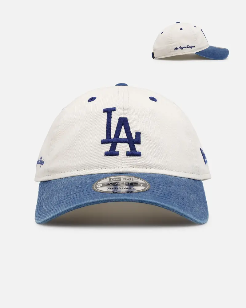 New Era Los Angeles Dodgers 'Sidescript' 9Twenty Strapback Blue 1