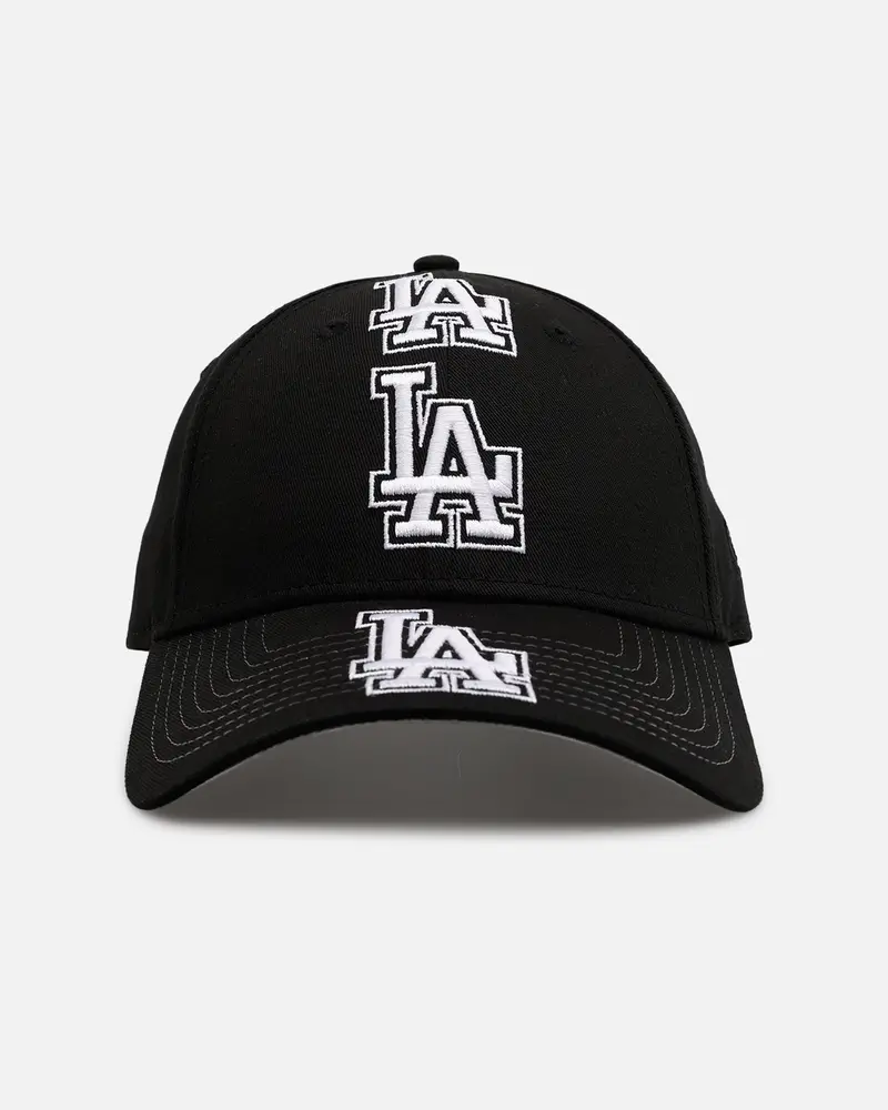 New Era Los Angeles Dodgers 'Spine' 9Forty A-Frame Strapback Black/White 1