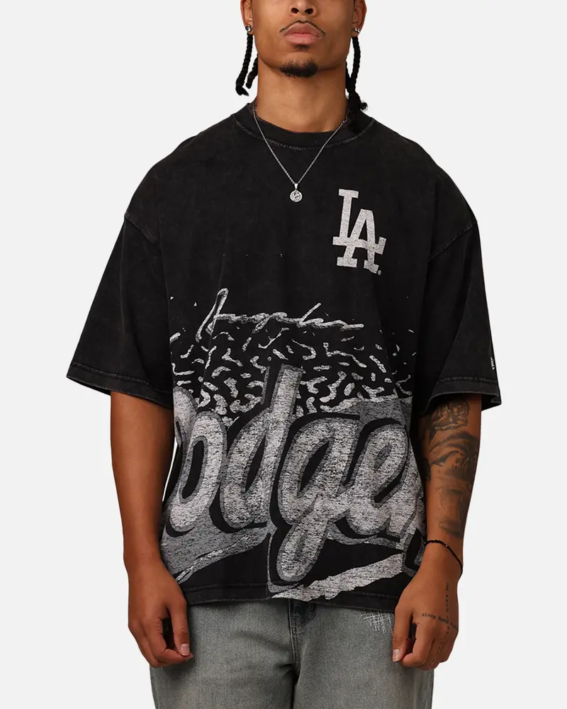 New Era Los Angeles Dodgers Sport Class T-Shirt Washed Black 1