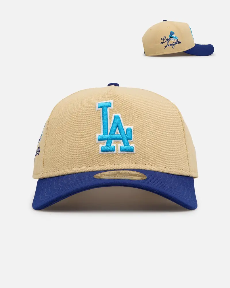 New Era Los Angeles Dodgers 'Summer Injection' 9Forty A-Frame Sidepatch Snapback Tan 1