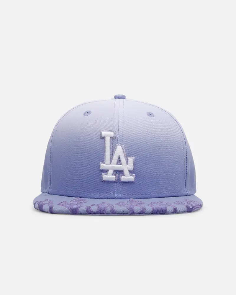 New Era Los Angeles Dodgers 'Sundye Flames' 59Fifty Fitted Lavender 1