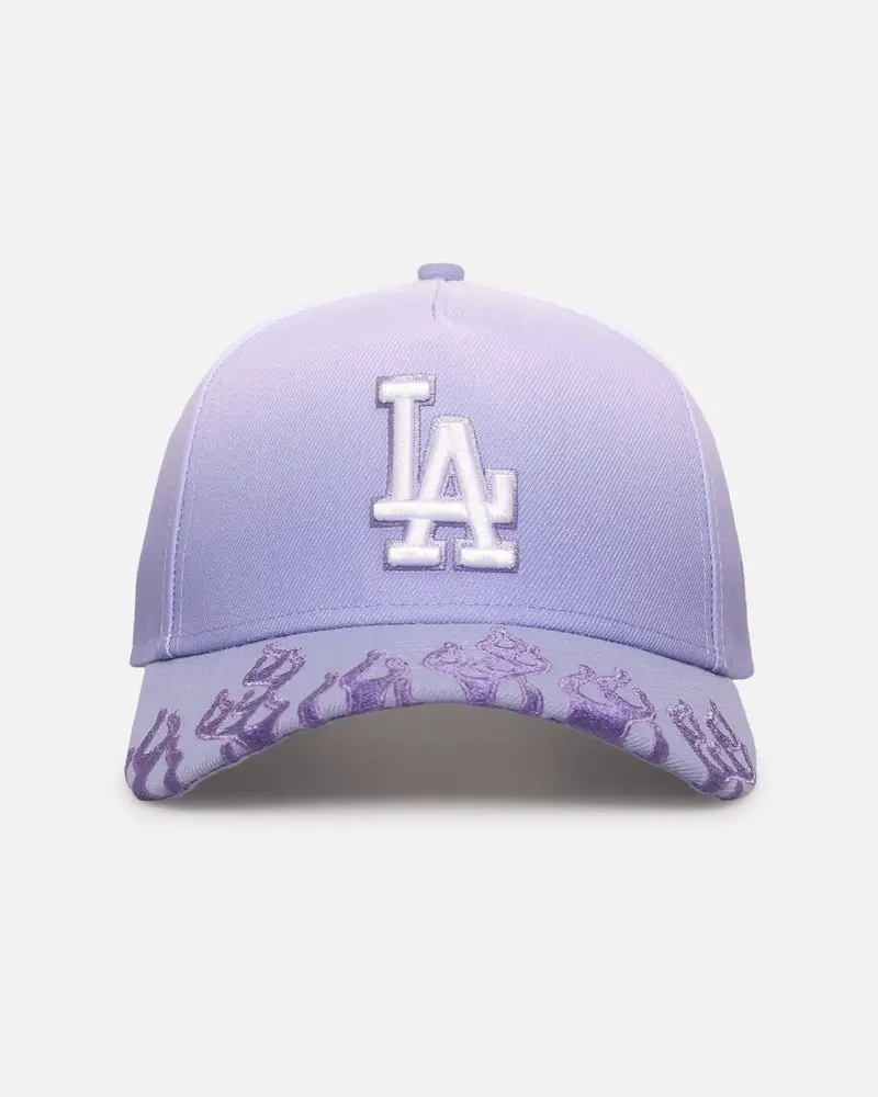 New Era Los Angeles Dodgers 'Sundyed Flames' 9Forty A-Frame Snapback Lavender 1