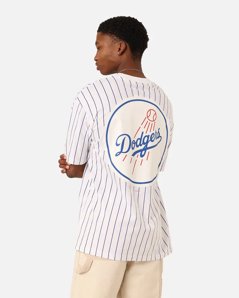 New Era Los Angeles Dodgers T-Shirt White Pinstripe 1