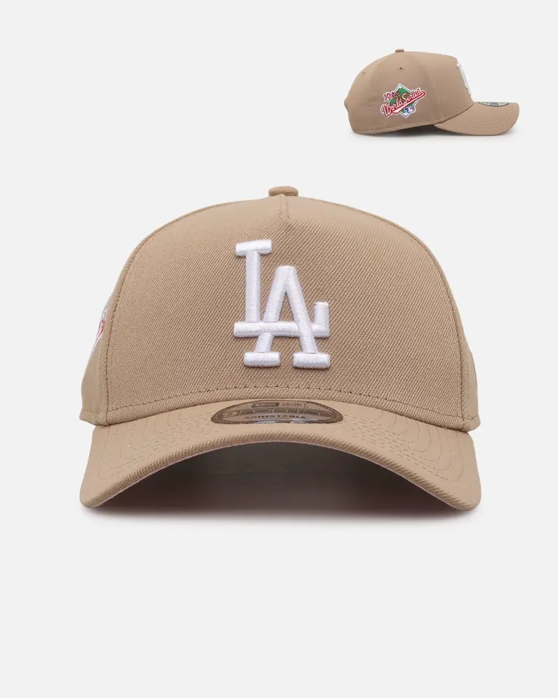 New Era Los Angeles Dodgers 'Tan Pink' 9Forty A-Frame Snapback Tan 1