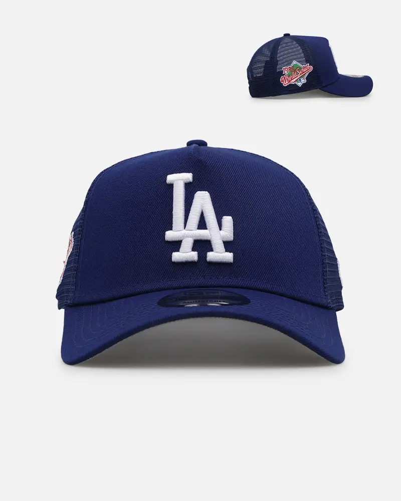 New Era Los Angeles Dodgers 'Team Color' 9Forty A-Frame Trucker Snapback Otc 1