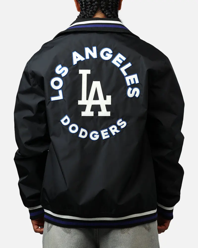 New Era Los Angeles Dodgers Throwback Jacket Black 1