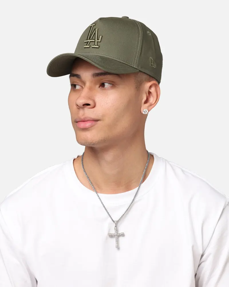 New Era Los Angeles Dodgers 'Tonal Olive' 9Forty A-Frame Snapback Olive 2