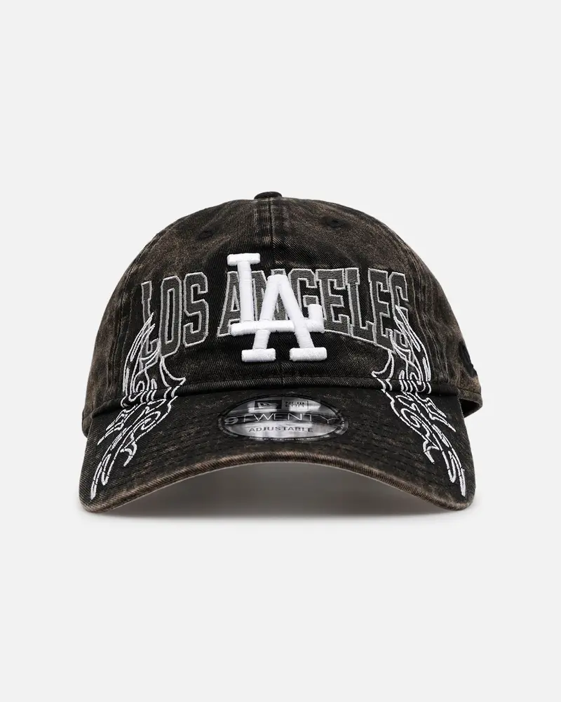 New Era Los Angeles Dodgers 'Tribal' Classic Casual Strapback Washed Black 1