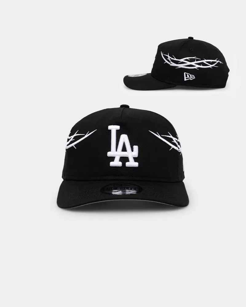 New Era Los Angeles Dodgers 'Twisted Thorns' Golfer Pre-Curved Snapback Black 1