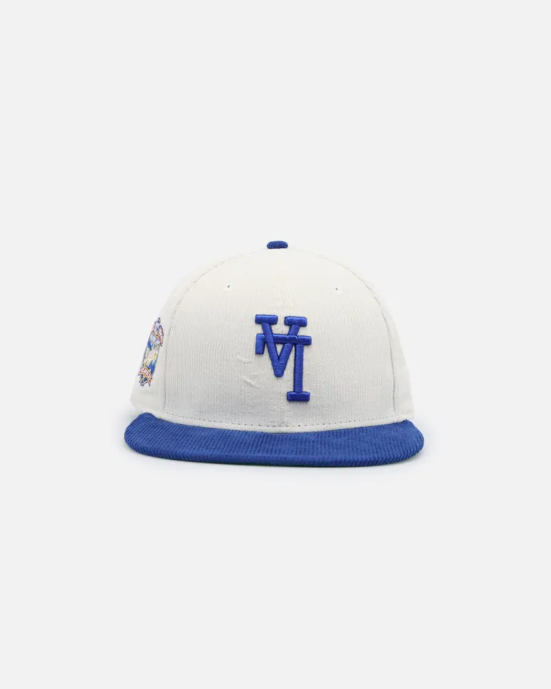 New Era Los Angeles Dodgers 'Upside Down La Logo' 9Fifty Fitted Chrome/Dark Royal 1