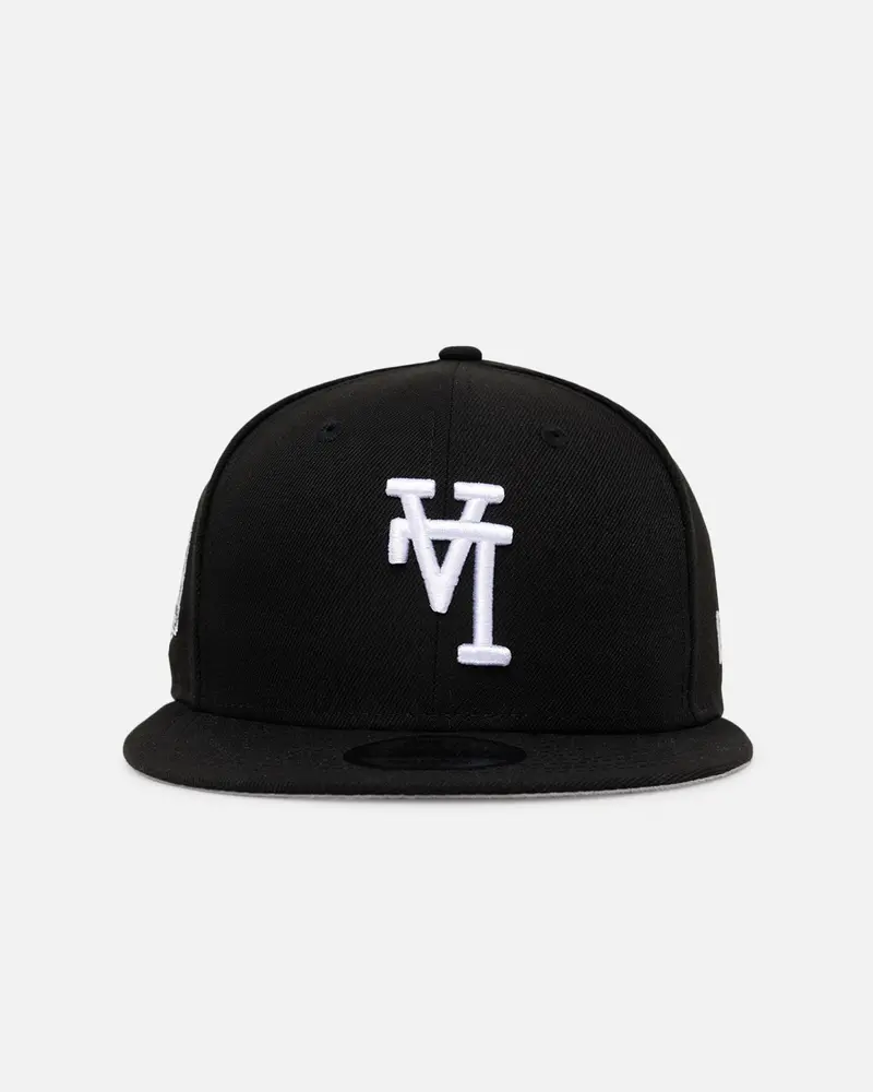 New Era Los Angeles Dodgers 'Upside Down La Logo' 9Fifty Snapback Black/White 1