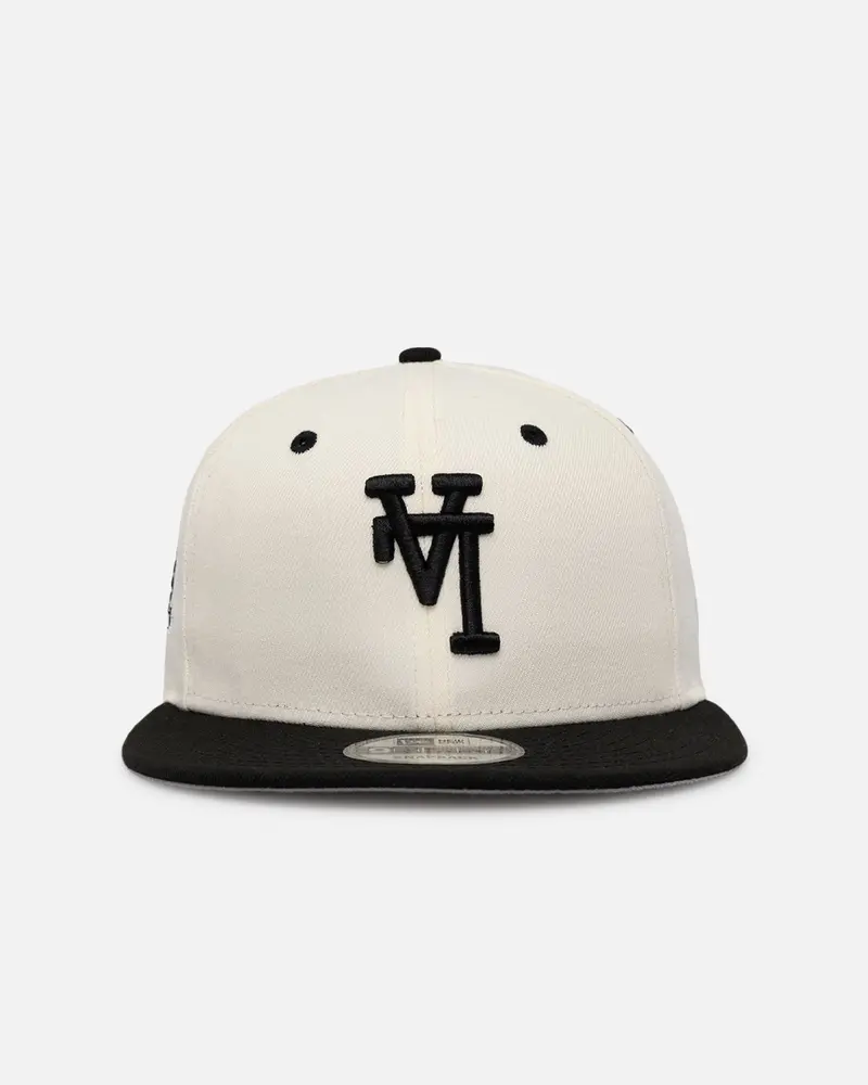 New Era Los Angeles Dodgers 'Upside Down La Logo' 9Fifty Snapback Chrome/Black 1