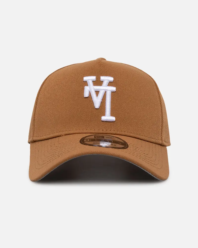 New Era Los Angeles Dodgers 'Upside Down La Logo' 9Forty A-Frame Snapback Light Bronze 1