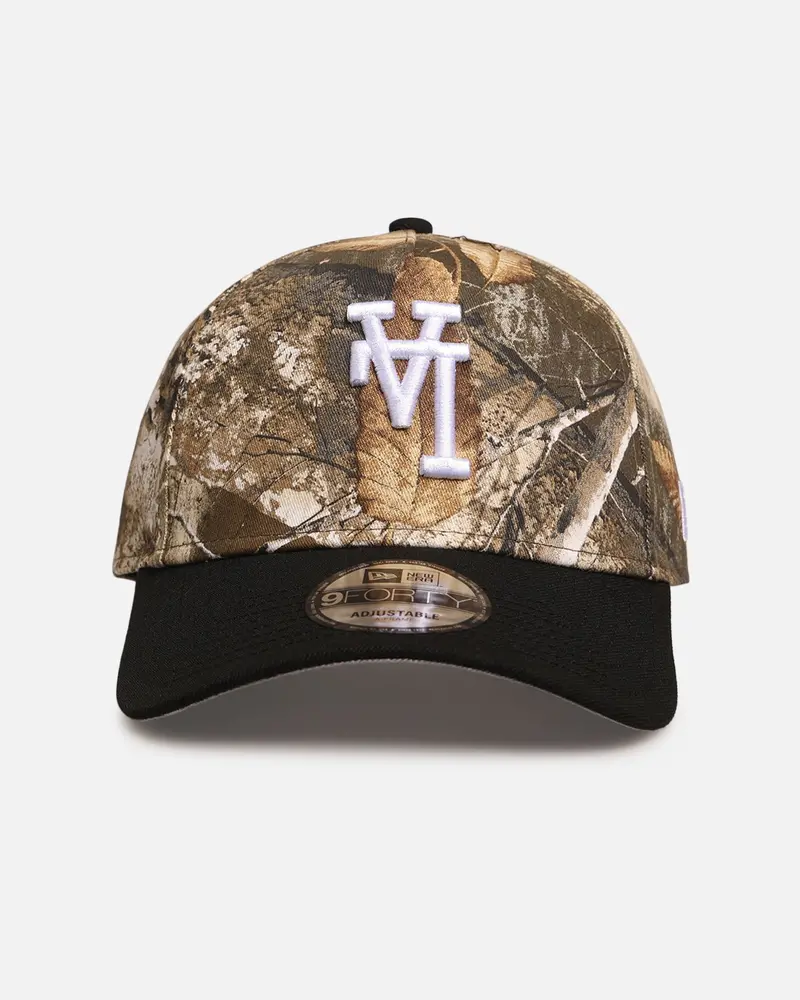 New Era Los Angeles Dodgers 'Upside Down Logo' 9Forty A-Frame Snapback Realtree Camo 1