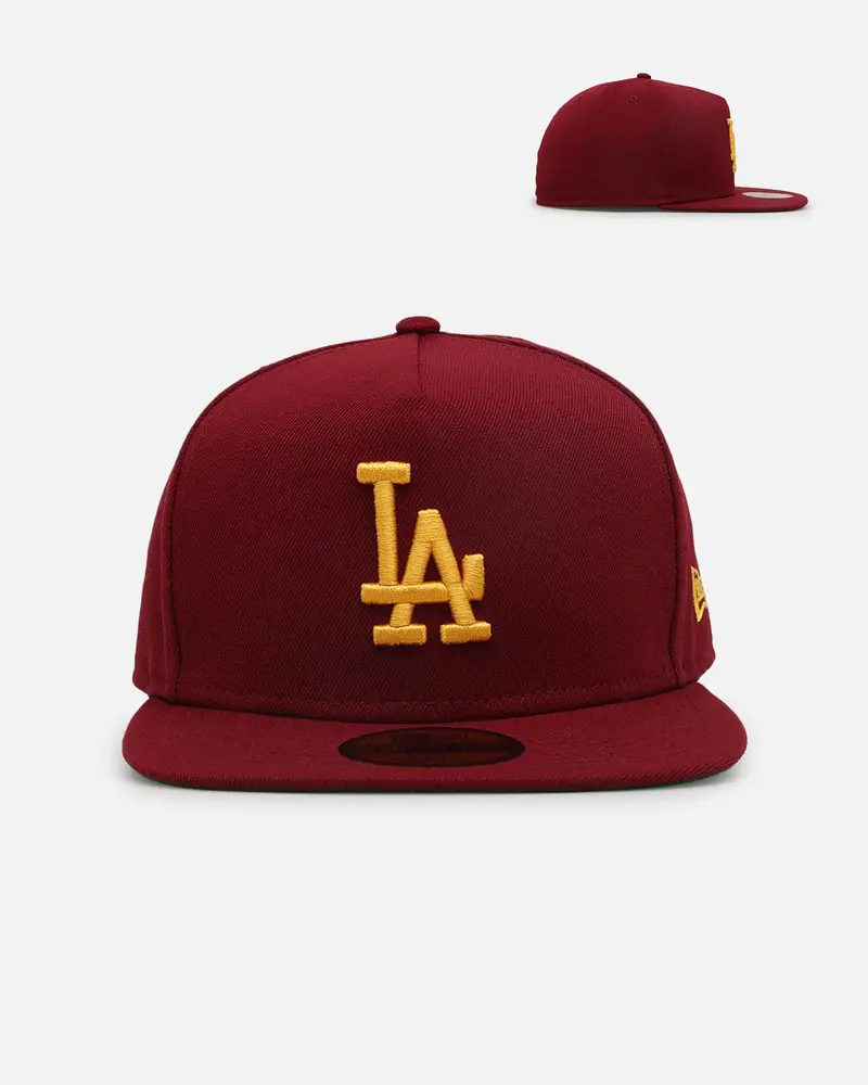 New Era Los Angeles Dodgers 'Usc Pack' 59Fifty A-Frame Fitted Burgundy 1