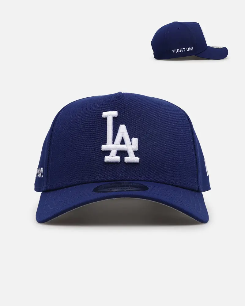New Era Los Angeles Dodgers 'Usc Pack' 9Forty A-Frame Snapback Dark Royal 1