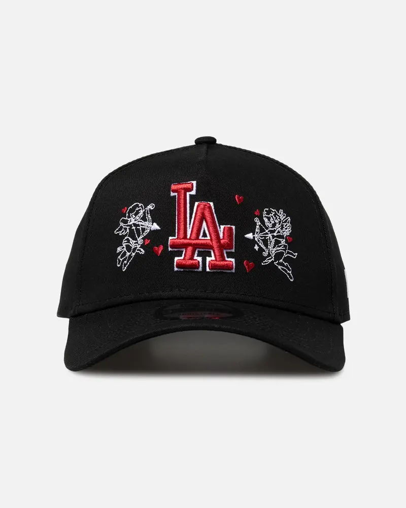 New Era Los Angeles Dodgers 'Valentines Day' 9Forty A-Frame Snapback Black 1