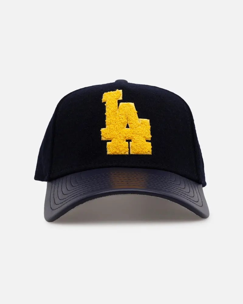 New Era Los Angeles Dodgers 'Varsity' 9Forty A-Frame Strapback Navy 1