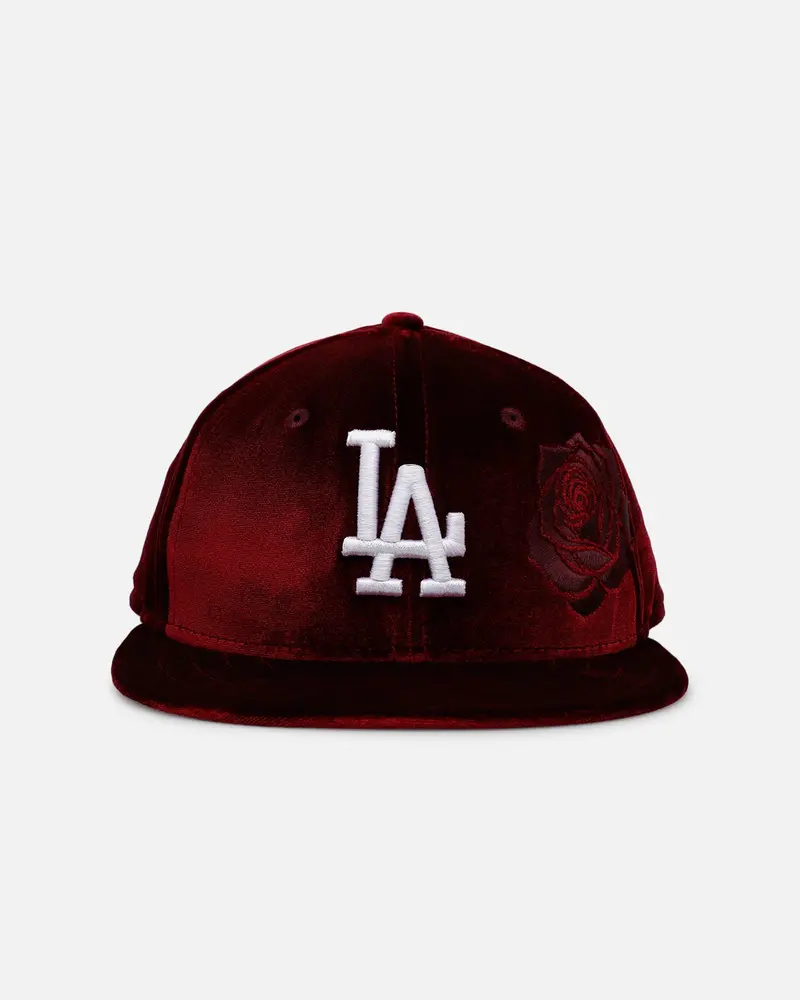 New Era Los Angeles Dodgers 'Velvet Roses' 59Fifty Fitted Maroon 1