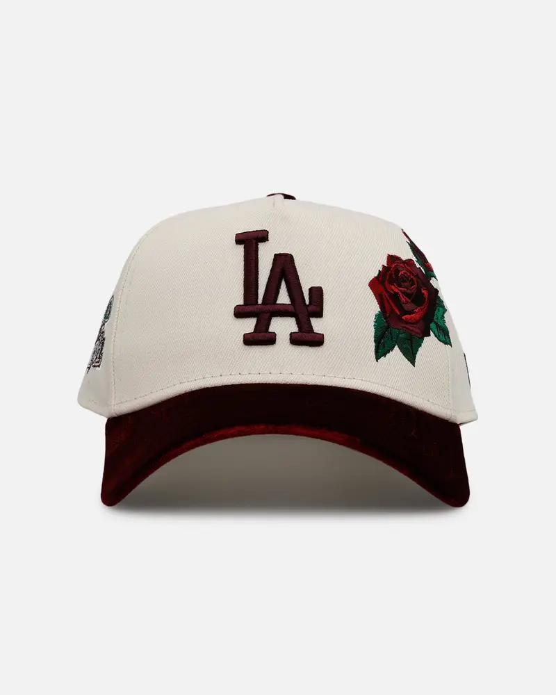 New Era Los Angeles Dodgers 'Velvet Roses' 9Forty A-Frame Snapback Chrome 1