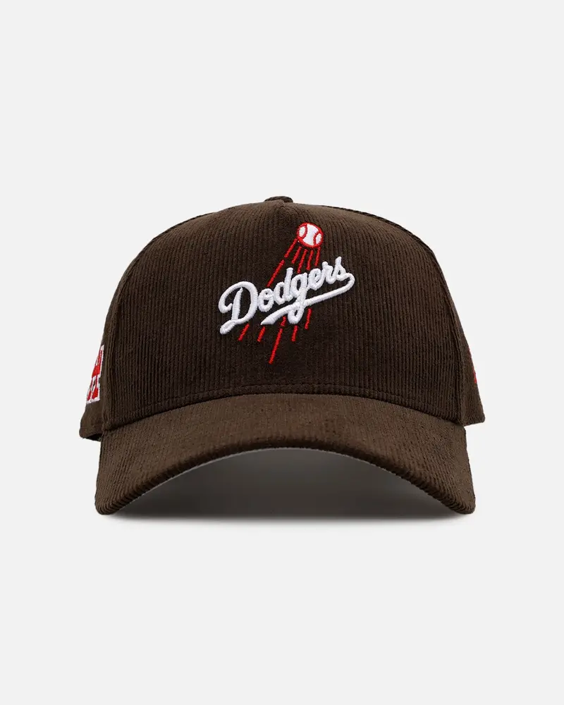 New Era Los Angeles Dodgers 'Walnut Cord' 9Forty A-Frame Corduroy Snapback Walnut 1