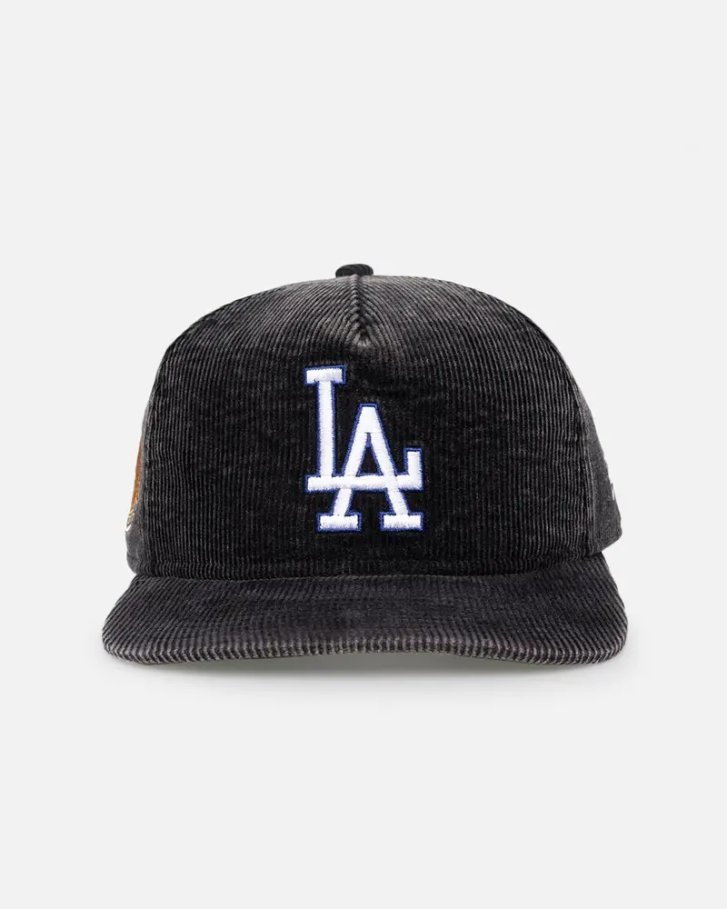 New Era Los Angeles Dodgers 'Washed Corduroy Golfer' Pre-Curved Golfer Snapback Washed Black 1