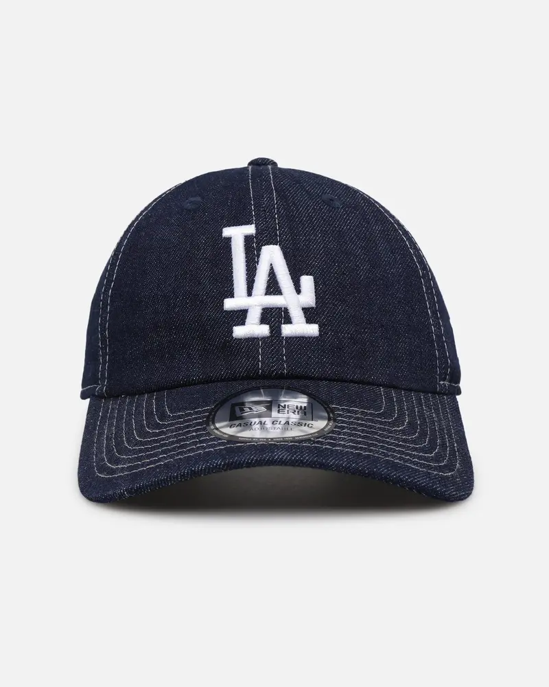New Era Los Angeles Dodgers Washed Denim Casual Classic Strapback Blue Washed Denim 1