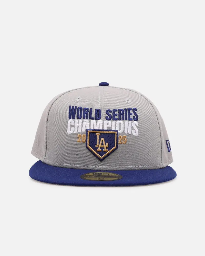 New Era Los Angeles Dodgers 'World Series Champs 2025' 59Fifty Fitted Grey/Blue 1