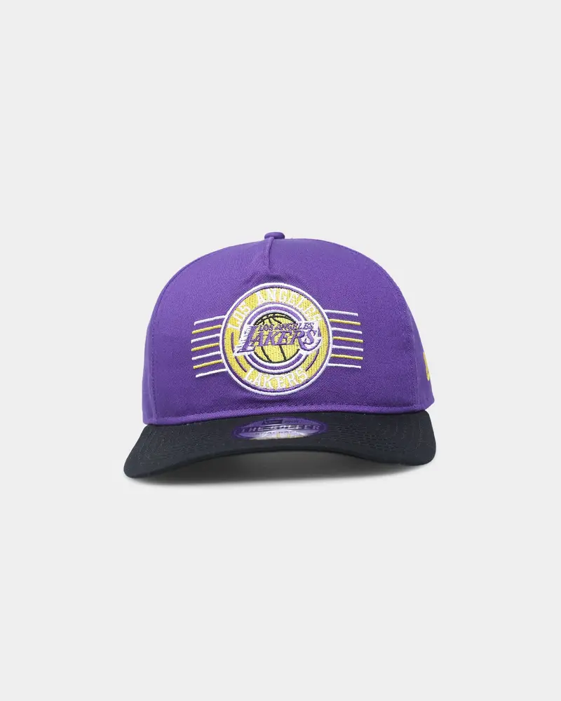 New Era Los Angeles Lakers 2-Tone Old Golfer Snapback Purple 1