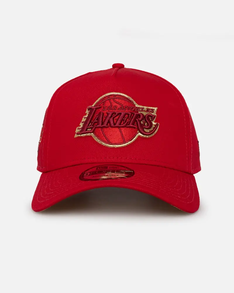 New Era Los Angeles Lakers 'Dragon Collection Lunar New Year' 9Forty A-Frame Snapback Scarlet/Gold 1