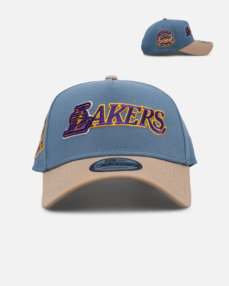 New Era Los Angeles Lakers 'Easy Breezy' 9Forty A-Frame Snapback Blue/Tan 1