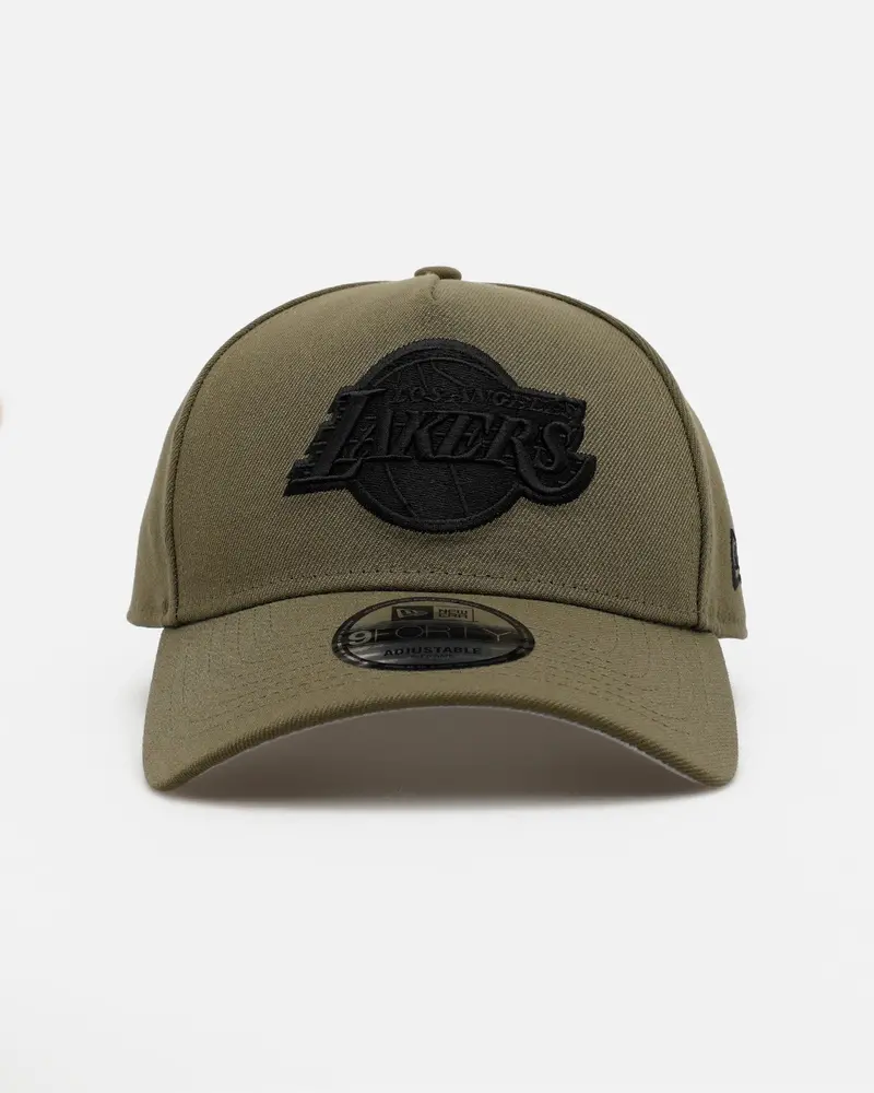 New Era Los Angeles Lakers 'Easy Olive' 9Forty A-Frame Snapback Olive 1