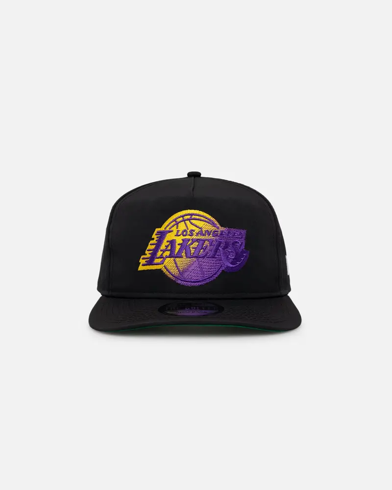 New Era Los Angeles Lakers Golfer Pre-Curved Snapback Black/Otc 1