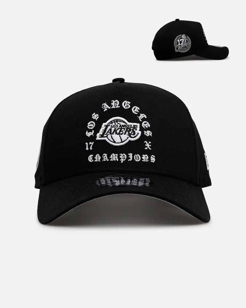 New Era Los Angeles Lakers 'Gothic Arch 2.0' 9Forty A-Frame Snapback Black/White 1