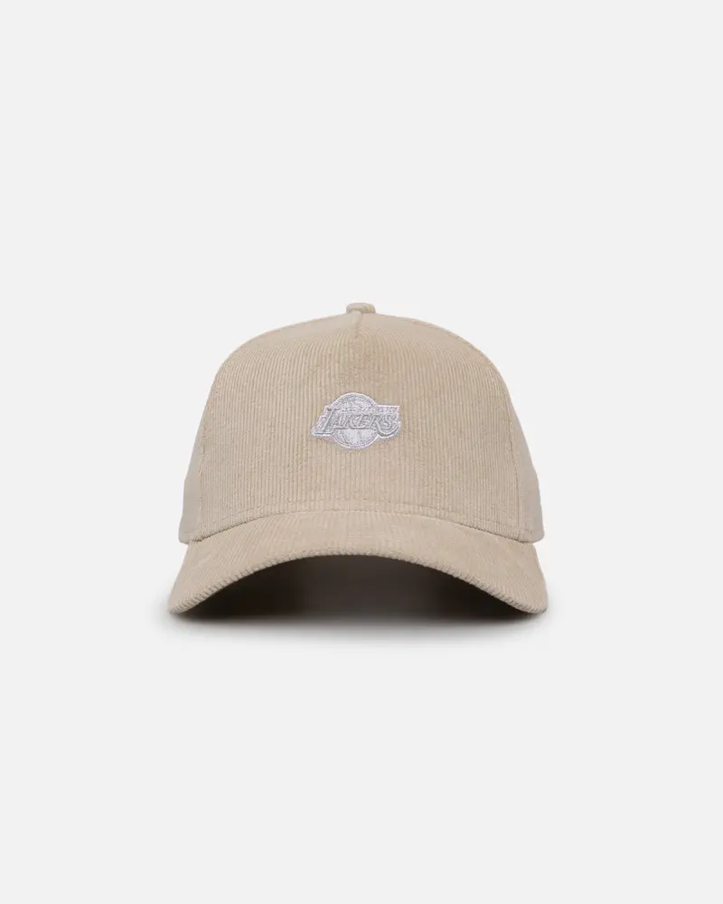 New Era Los Angeles Lakers 'Micro Cord Cream' 9Forty A-Frame Snapback Cream/White 1