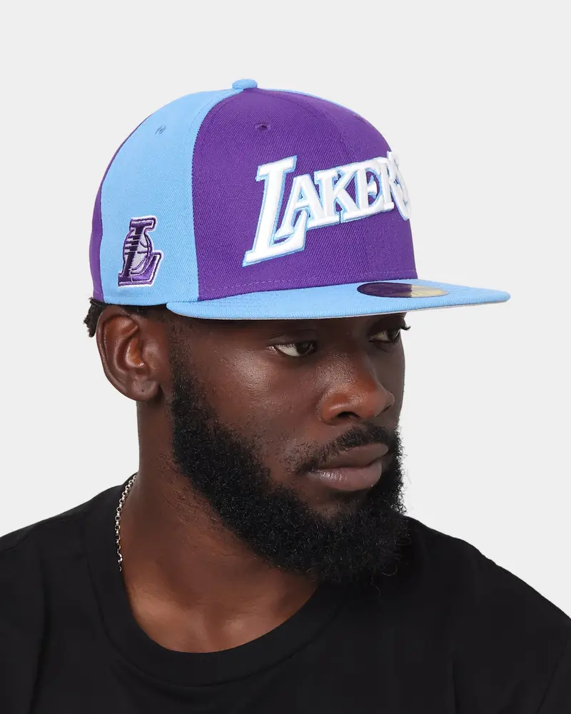New Era Los Angeles Lakers 'Nba Authentics City Edition' 59Fifty Fitted Purple 6