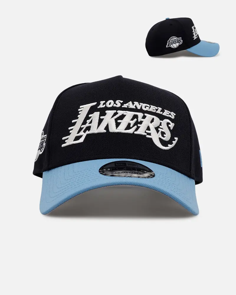 New Era Los Angeles Lakers 'Ocean' 9Forty A-Frame Snapback Navy/Sky Blue 1