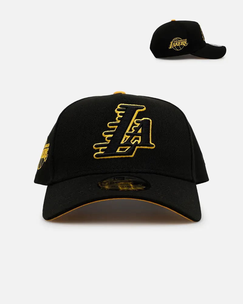 New Era Los Angeles Lakers 'Outline' 9Forty A-Frame Snapback Black 1