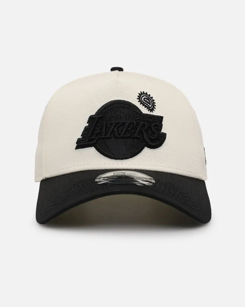 New Era Los Angeles Lakers 'Paisley Hit' 9Forty A-Frame Snapback Chrome White/Black 1
