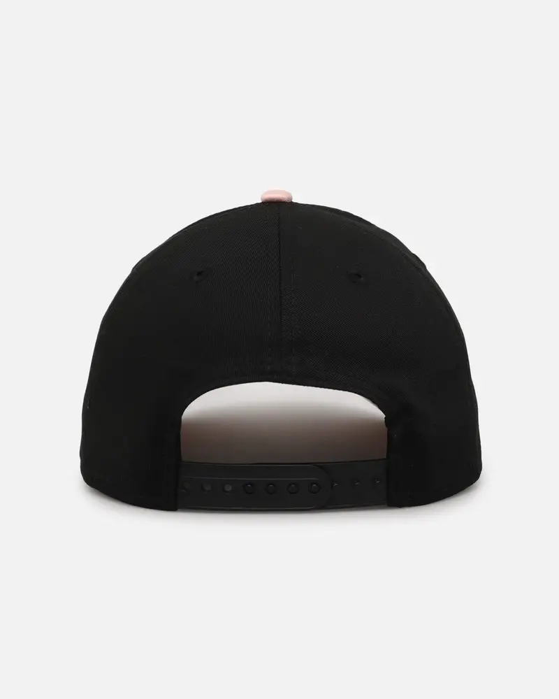 New Era Los Angeles Lakers 'Pink Satin Hearts 2.0' 9Forty A-Frame Snapback Black/Pink 2