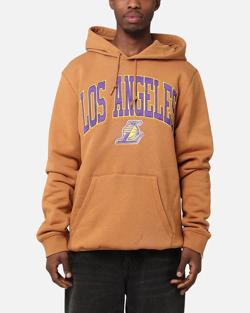 New Era Los Angeles Lakers Pullover Hoodie Medium Beige 1