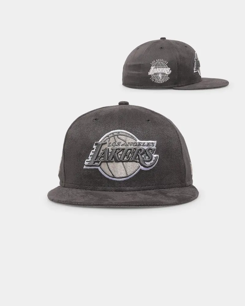 New Era Los Angeles Lakers 'Suedes Of Grey' 59Fifty Fitted Grey 1