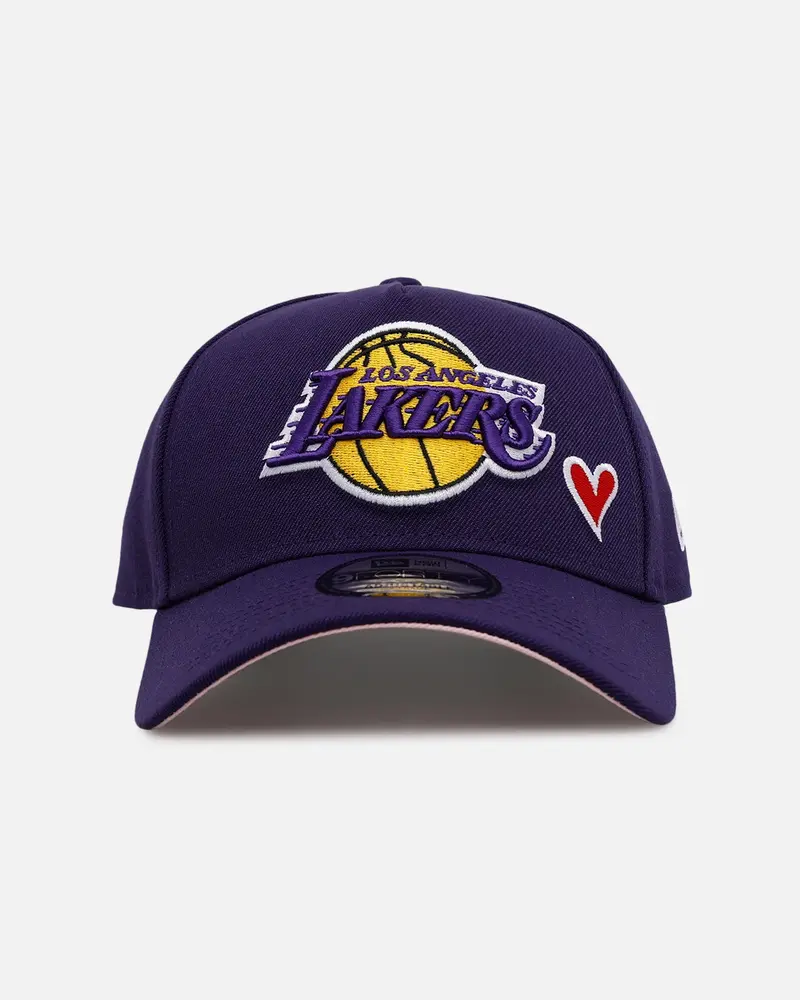 New Era Los Angeles Lakers 'Team Color Hearts' 9Forty A-Frame Snapback Official Team Color 1