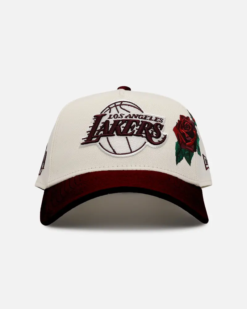 New Era Los Angeles Lakers 'Velvet Roses' 9Forty A-Frame Snapback Chrome 1
