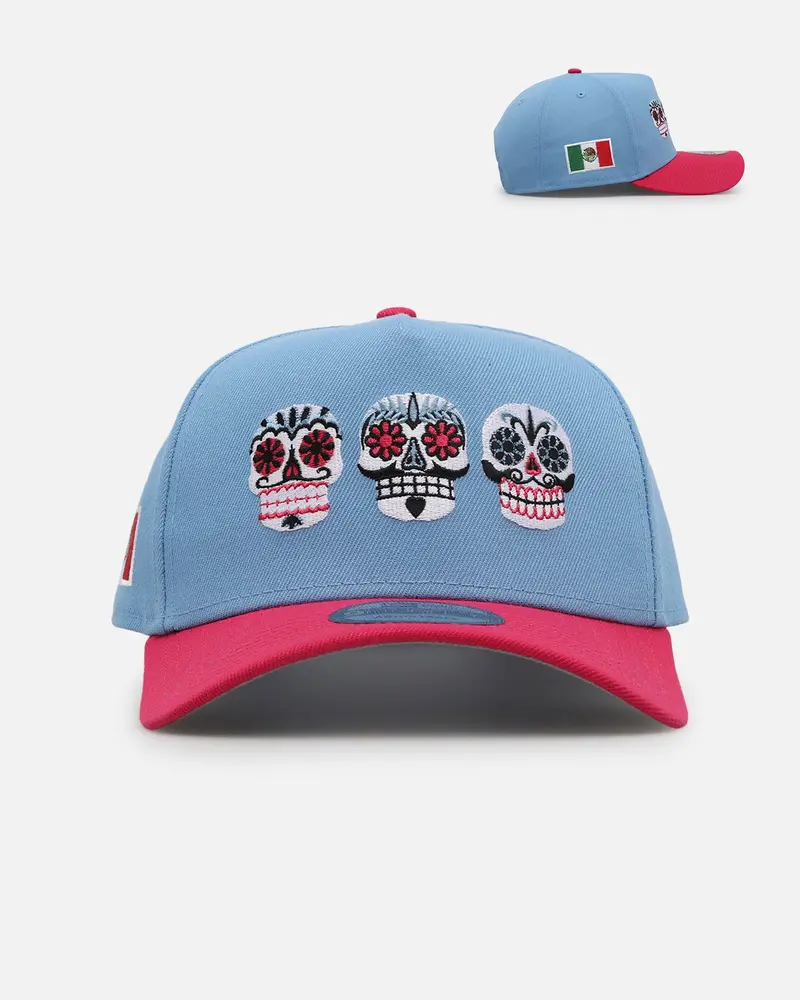 New Era Mexican Sugar Skull 'Sky Blue' 9Forty Snapback Sky Blue 1