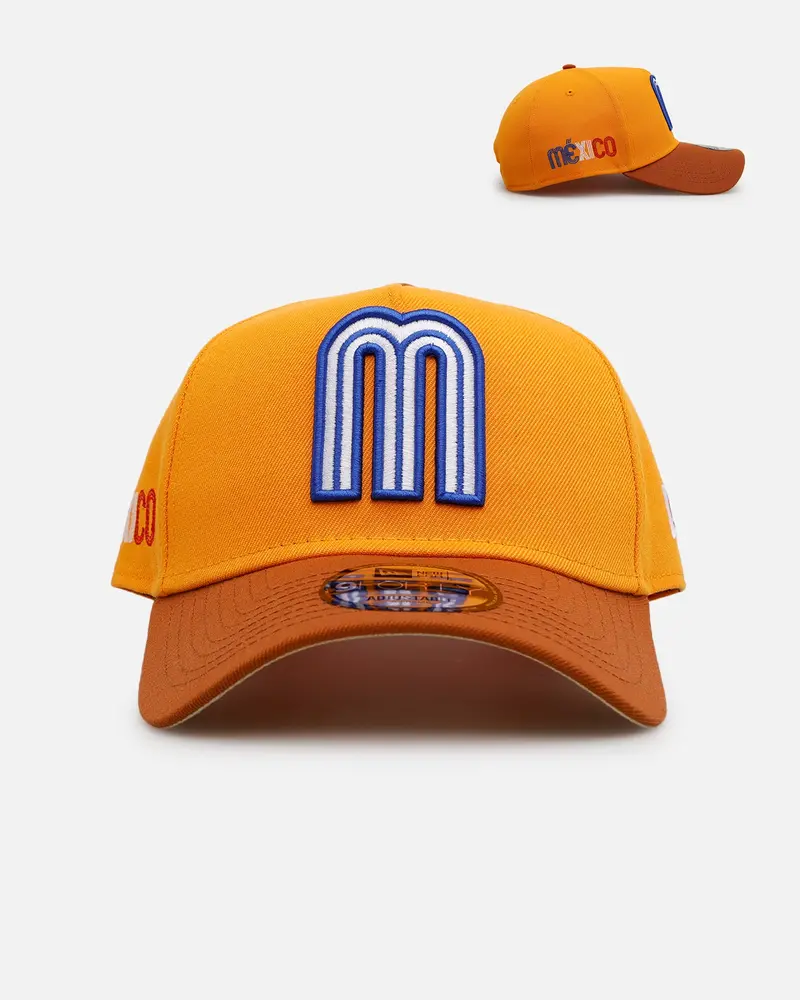 New Era Mexico National Baseball Team 'Beer' 9Forty A-Frame Snapback Gold/Brown 1