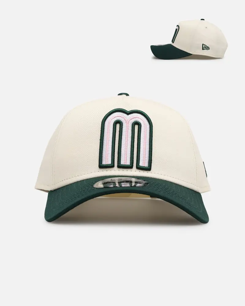 New Era Mexico National Baseball Team 'Chrome Dark Green' 9Forty A-Frame Snapback Chrome/Dark Green 1