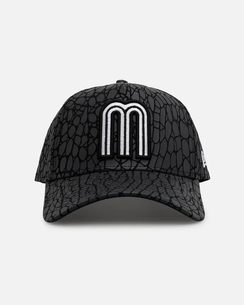 New Era Mexico National Baseball Team 'Croc Skin' 9Forty A-Frame Snapback Black 1