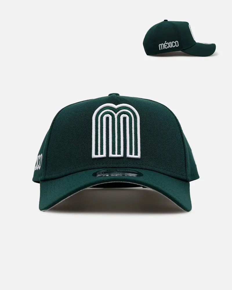 New Era Mexico National Baseball Team 'Mexico Polychromatic' 9Forty A-Frame Snapback Dark Green 1